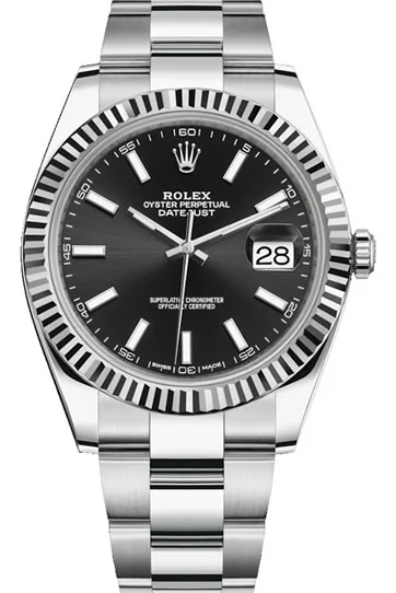 Fake Rolex Date-Just White