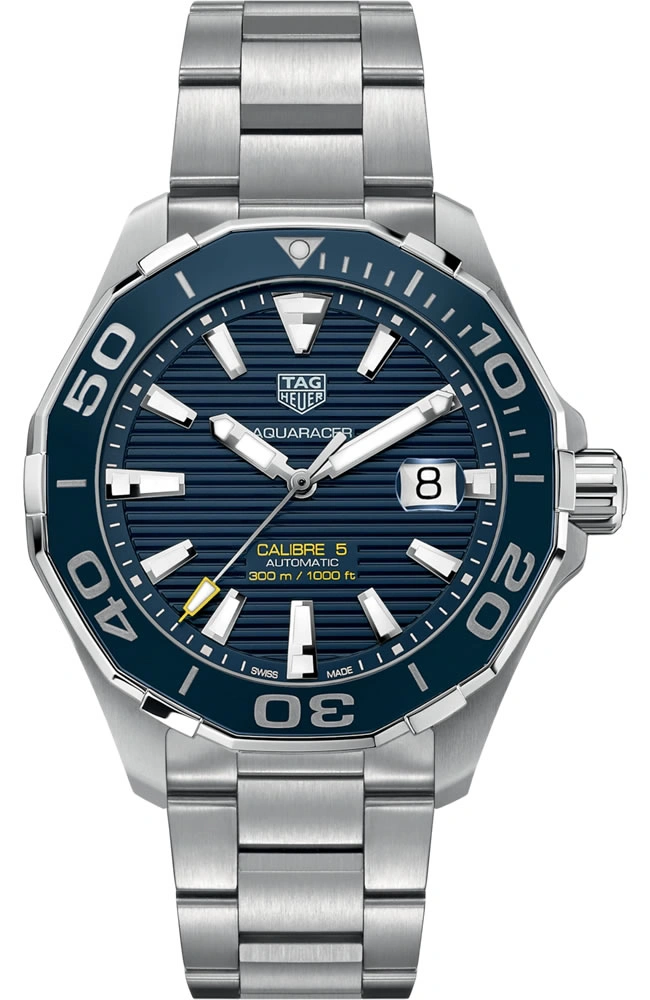 replica tag heuer aquaracer calibre 5 blue dial